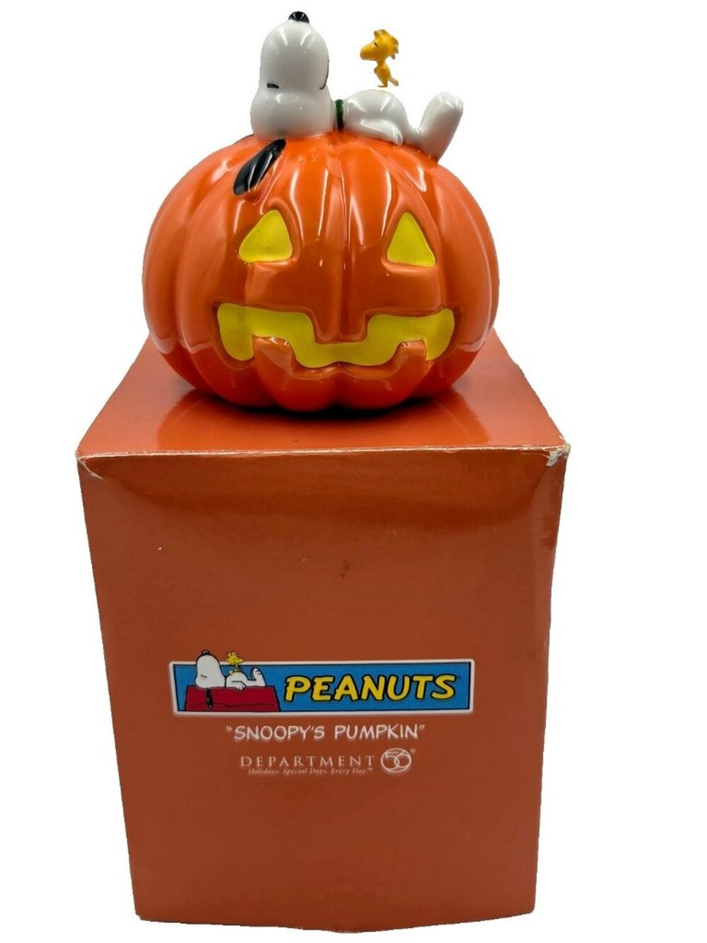 Dept 56 Peanuts Snoopy’s Pumpkin Woodstock 2007 Halloween Village Read